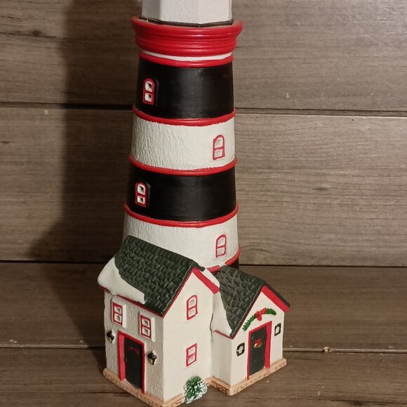 Vintage Lemax Christmas Village Plymouth Corners Lighthouse 1998 No Light Cord - Picture 8 of 10
